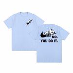 画像5: Unisex No you do it Panda Knot Swoosh Print Short Sleeve T-Shirt　no you do it×ノットスウォッシュパンダ半袖ラウンドネックTシャツ ユニセックス 男女兼用  (5)