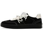 画像2: Unisex Leather platform basic sneakers casual shoes　 ユニセックス男女兼用ベーシック厚底レザーレースアップスニーカーカジュアルシューズ (2)