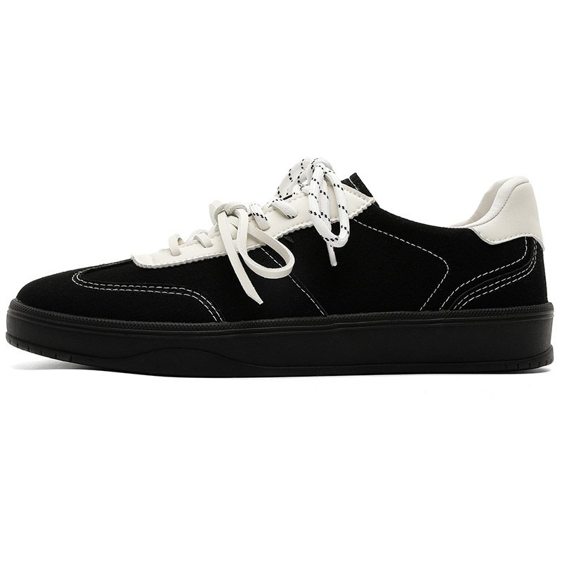 画像2: Unisex Leather platform basic sneakers casual shoes　 ユニセックス男女兼用ベーシック厚底レザーレースアップスニーカーカジュアルシューズ (2)