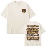 画像3: Unisex Kanye West College Bear PrintShort Sleeve T-Shirt　カレッジベアプリント半袖ラウンドネックTシャツ ユニセックス 男女兼用  (3)
