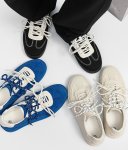 画像9: Unisex Leather platform basic sneakers casual shoes　 ユニセックス男女兼用ベーシック厚底レザーレースアップスニーカーカジュアルシューズ (9)