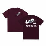 画像8: Unisex No you do it Panda Knot Swoosh Print Short Sleeve T-Shirt　no you do it×ノットスウォッシュパンダ半袖ラウンドネックTシャツ ユニセックス 男女兼用  (8)
