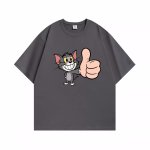 画像2: Unisex Good job Tom & Jerry. Tom print Short Sleeve T-Shirt　グッジョブトム&ジェリー トムプリント半袖ラウンドネックTシャツ ユニセックス 男女兼用  (2)