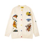 画像3: Winnie-the-Pooh Sweater Pullover Cardigan くまのプーさん クマのプーさん 総柄 セーター プルオーバー カーディガン (3)