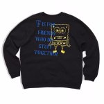 画像2: spongebob embroidered and printed sweatshirt　 ユニセックス男女兼用 スポンジボブ刺繍&プリントプリント スウェット トレーナー (2)