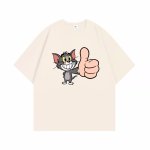 画像3: Unisex Good job Tom & Jerry. Tom print Short Sleeve T-Shirt　グッジョブトム&ジェリー トムプリント半袖ラウンドネックTシャツ ユニセックス 男女兼用  (3)