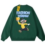 画像4: dsraw Tom and Jerry Tom & Cheese Print Sweat shirts ユニセックス男女兼用トムとジェリートム&チーズプリント スウェット トレーナー (4)