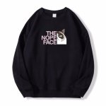 画像1: NOPE Half Face Cat Print Sweat shirts ユニセックス男女兼用 ノープランハーフキャット猫プリント スウェット トレーナー (1)