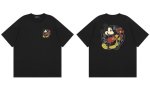 画像2: Unisex Mickey Mouse x CrossShort Sleeve T-Shirt 　 ミッキーマウス×クロスプリント半袖ラウンドネックTシャツ ユニセックス 男女兼用  (2)