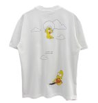画像3: Unisex Simpson Family Bus Trip Short Sleeve T-Shirt 　 シンプソンファミリーバストリッププリント半袖ラウンドネックTシャツ ユニセックス 男女兼用  (3)