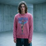 画像22: Unisex Nirvana Wash Retro Crew Neck Cotton Blend Sweater　 ニルヴァーナバンドフォト＆グラフィックヴィンテージスタイルプリント セーターニットトレーナー ユニセックス 男女兼用  (22)