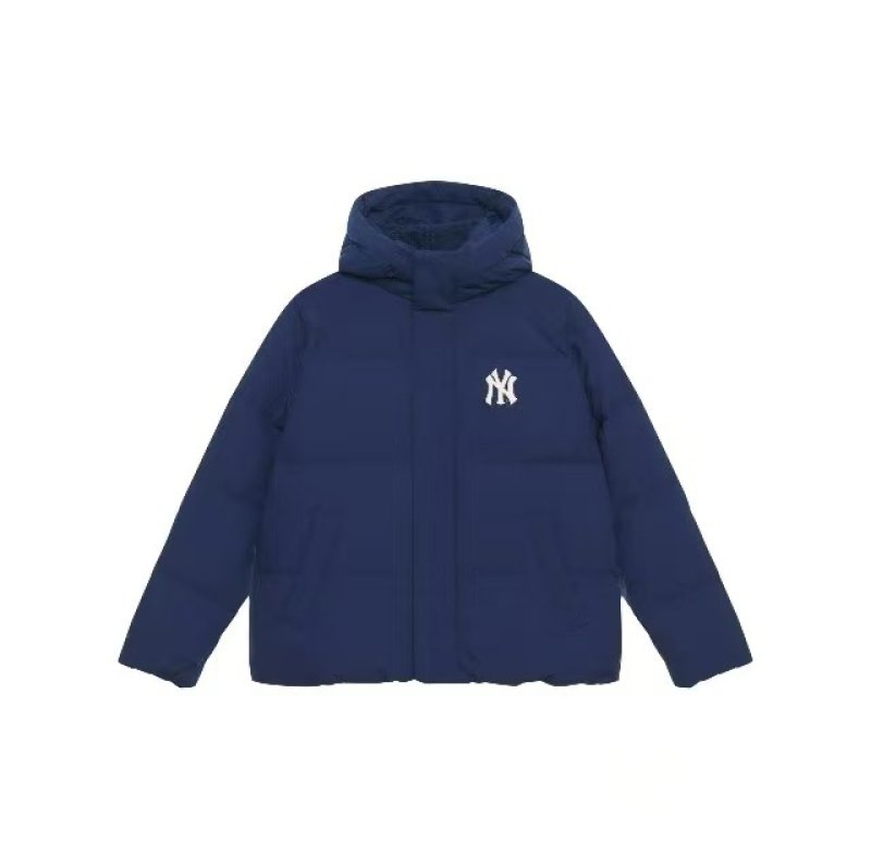 画像5: 25 MLB Varsity Hooded Short Puffer Jacket New York Yankees ユニセックス男女兼用 MLB NY  バーシティー ヌプシ ショートダウンジャケット スタジアムジャンパー ベンチコート (5)