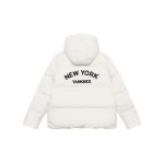 画像4: 25 MLB Varsity Hooded Short Puffer Jacket New York Yankees ユニセックス男女兼用 MLB NY  バーシティー ヌプシ ショートダウンジャケット スタジアムジャンパー ベンチコート (4)