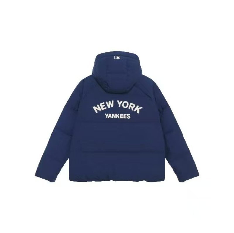 画像6: 25 MLB Varsity Hooded Short Puffer Jacket New York Yankees ユニセックス男女兼用 MLB NY  バーシティー ヌプシ ショートダウンジャケット スタジアムジャンパー ベンチコート (6)