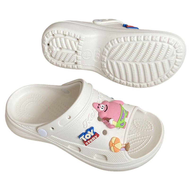 画像3: SpongeBob sandals slippers スポンジボブ チャーム付き 厚底 シャワー ステッピング サンダル スリッパ (3)