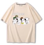 画像4: Unisex Snoopy & Puppy Abbey Road Print Short Sleeve T-Shirt 　 スヌーピー＆パピー アビーロードプリント半袖ラウンドネックTシャツ ユニセックス 男女兼用  (4)