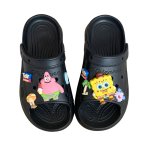 画像1: SpongeBob sandals slippers スポンジボブ チャーム付き 厚底 シャワー ステッピング サンダル スリッパ (1)