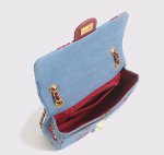 画像5: Cherry Print Denim Chain Tote Shoulder Bag　 チェリープリントデニムチェーントートショルダーポシェットバッグ (5)