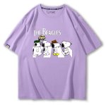 画像10: Unisex Snoopy & Puppy Abbey Road Print Short Sleeve T-Shirt 　 スヌーピー＆パピー アビーロードプリント半袖ラウンドネックTシャツ ユニセックス 男女兼用  (10)