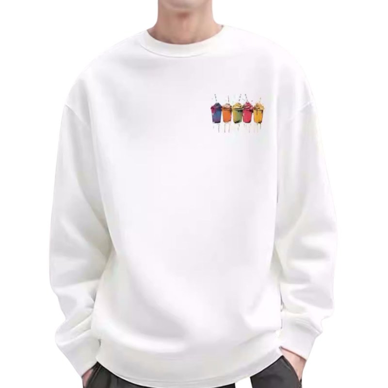 画像5: Shake Drink Print Round Neck Sweatshirt　ユニセックス男女兼用シェイクドリンクプリント スウェット トレーナー (5)