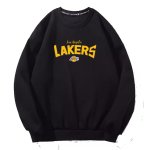 画像2: Lakers print  Round Neck Sweatshirt　ユニセックス男女兼用レーカーズプリント スウェットシャツ トレーナー (2)