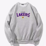 画像3: Lakers print  Round Neck Sweatshirt　ユニセックス男女兼用レーカーズプリント スウェットシャツ トレーナー (3)