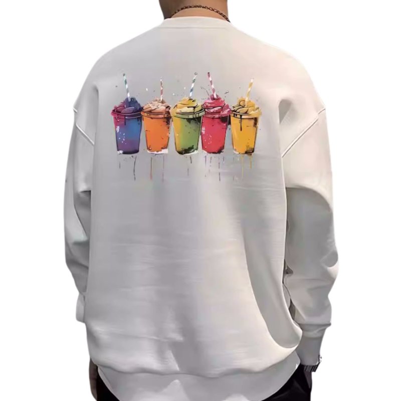 画像3: Shake Drink Print Round Neck Sweatshirt　ユニセックス男女兼用シェイクドリンクプリント スウェット トレーナー (3)