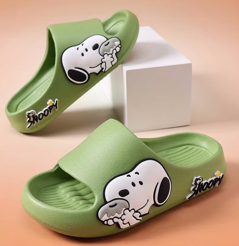 画像5: Unisex Adult & Kids Snoopy Flat Sandals slippers Sneakers  アダルト＆キッズ男女兼用 スヌーピー サンダルシャワーサンダル ビーチサンダル シューズ (5)