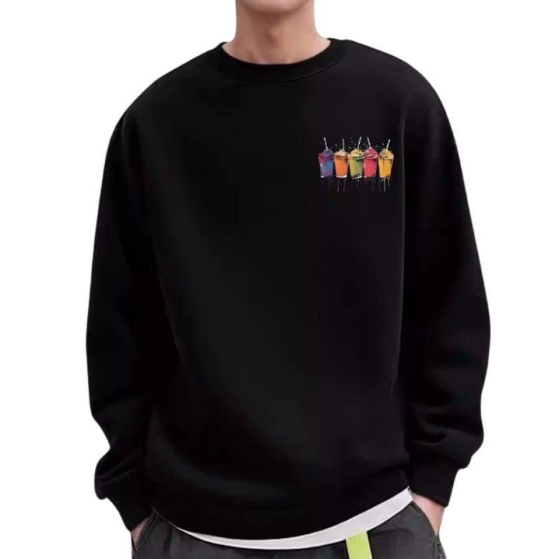 画像4: Shake Drink Print Round Neck Sweatshirt　ユニセックス男女兼用シェイクドリンクプリント スウェット トレーナー (4)