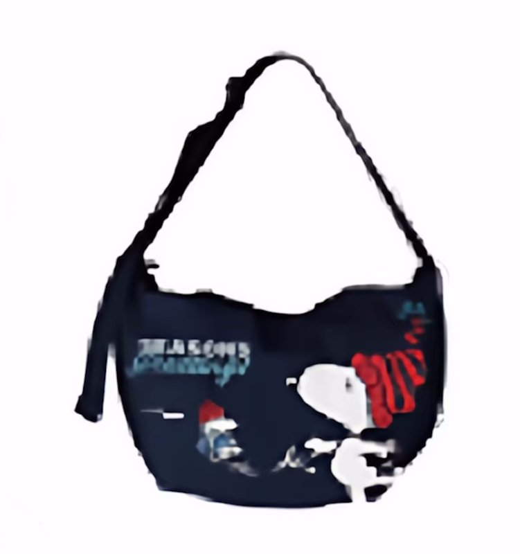 画像2: Snoopy Half Moon Crossbody Shoulder  tote  bag  　ハーフムーンスヌーピークロスボディートートショルダーバッグ (2)