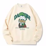 画像1: Donald Duck crew neck sweatshirt　ユニセックス男女兼用 ドナルドダッグ スウェットトレーナー  (1)