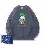 画像2: Donald Duck crew neck sweatshirt　ユニセックス男女兼用 ドナルドダッグ スウェットトレーナー  (2)