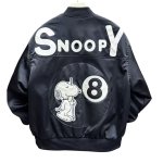 画像5: 26SS Snoopy Billiards Ball 8 MA-1 zip jacket blouson baseball uniform jacket ユニセックス 男女兼用 スヌーピー ビリヤード ボール 8 MA-1 ボンバー ジップジャケット ブルゾン (5)