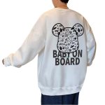 画像1: KAWS x Bearbrick bear print sweatshirt　ユニセックス男女兼用 カウズ×ベアブリック熊 スウェットトレーナー  (1)