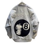 画像4: 26SS Snoopy Billiards Ball 8 MA-1 zip jacket blouson baseball uniform jacket ユニセックス 男女兼用 スヌーピー ビリヤード ボール 8 MA-1 ボンバー ジップジャケット ブルゾン (4)