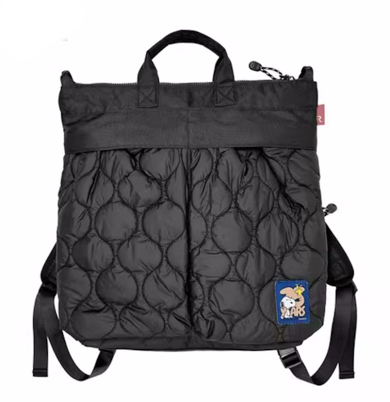 画像6: Snoopy quilted backpack tote shoulder bag  　スヌーピーキルティングバックパックトートショルダーバッグ (6)