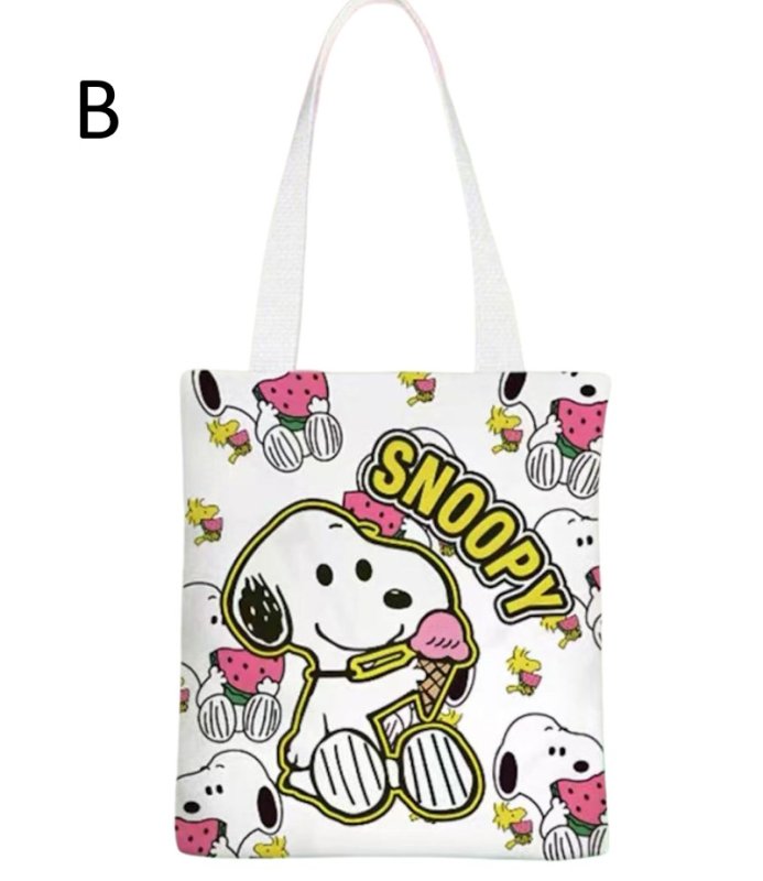 画像3: Snoopy canvas tote shoulder bag　スヌーピーキャンバストートショルダーバッグ (3)