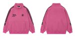 画像7: Three Stripes Stand Collar Half-Zip Sweatshirt　ユニセックス男女兼用 スリーストライプス スタンドカラー ハーフジップスウェットシャツ トレーナー  (7)