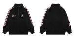 画像6: Three Stripes Stand Collar Half-Zip Sweatshirt　ユニセックス男女兼用 スリーストライプス スタンドカラー ハーフジップスウェットシャツ トレーナー  (6)