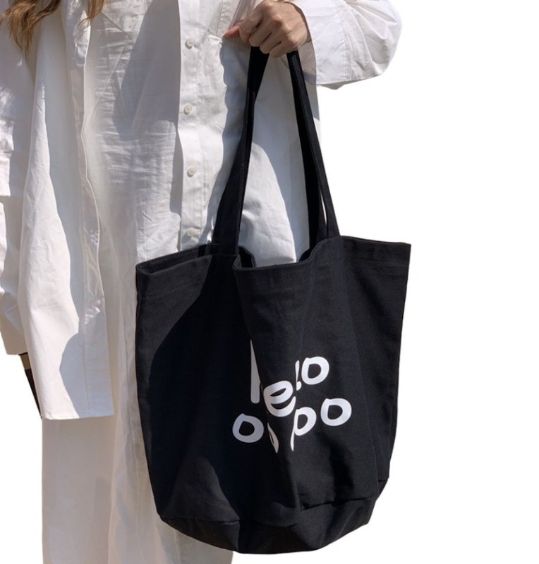 画像3: HELLO logo canvas large capacity tote shoulder bag　HELLOロゴラージキャパシティーキャンバストートショルダーバッグ (3)