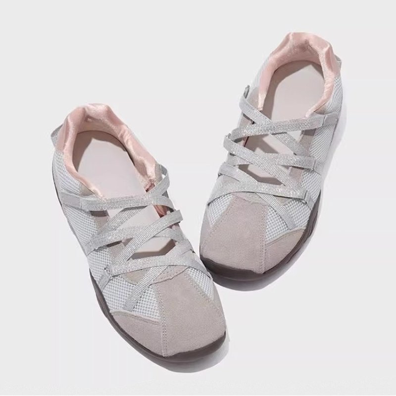 画像7: Flat French ballet style sneakers　フラットフレンチバレーシューズスタイルスニーカー  (7)