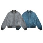 画像5: Stand collar zip-up denim jacket　ユニセックス 男女兼用 スタンドカラージップアップ デニム Gジャン ジャケット (5)