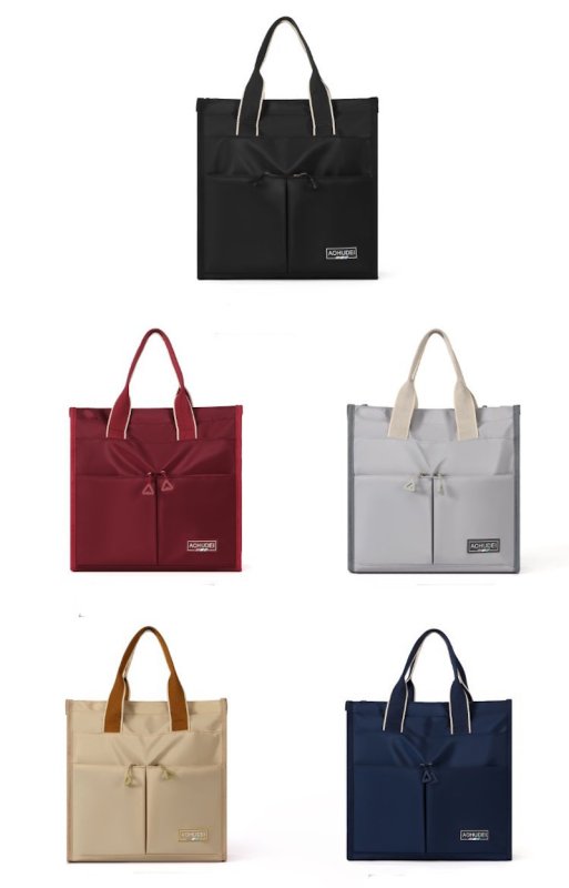画像6: Multi-pocket multi-functional tote bag ユニセックス男女兼用 マルチポケットトートバッグ通勤通学 (6)
