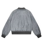 画像4: Stand collar zip-up denim jacket　ユニセックス 男女兼用 スタンドカラージップアップ デニム Gジャン ジャケット (4)