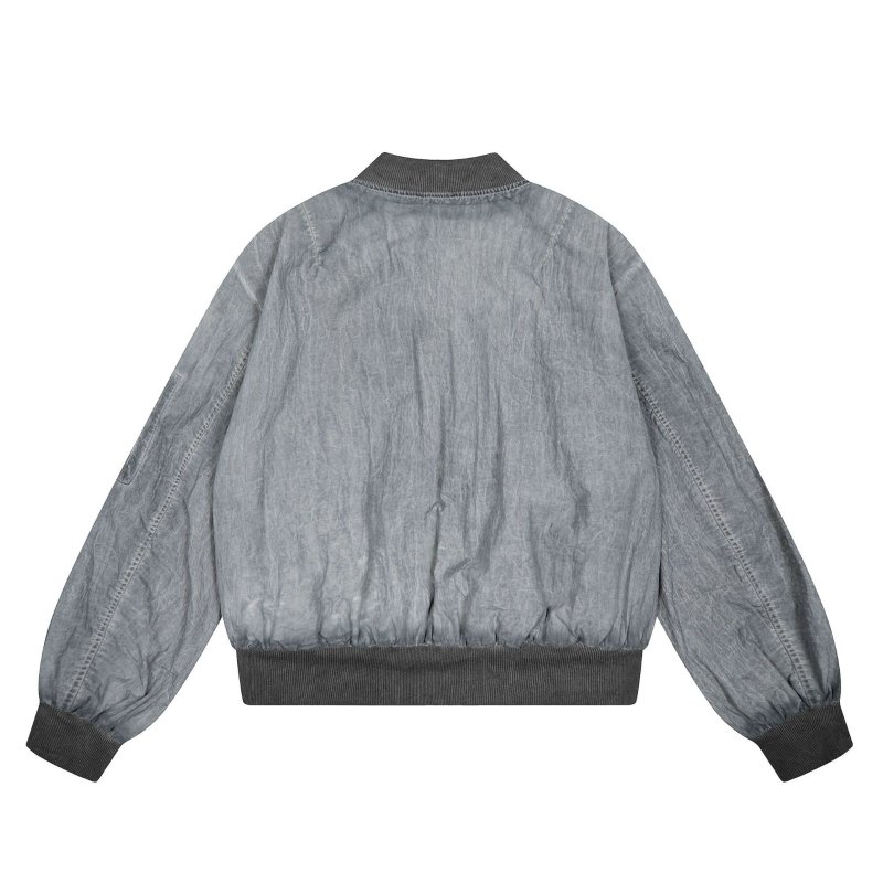 画像4: Stand collar zip-up denim jacket　ユニセックス 男女兼用 スタンドカラージップアップ デニム Gジャン ジャケット (4)