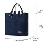 画像12: Multi-pocket multi-functional tote bag ユニセックス男女兼用 マルチポケットトートバッグ通勤通学 (12)