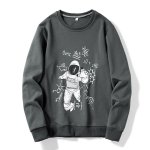 画像1: 26SS Unisex Astronaut print sweatshirt pullover  男女兼用 ユニセックス宇宙飛行士プリントロングスリーブトレーナー プルオーバー (1)