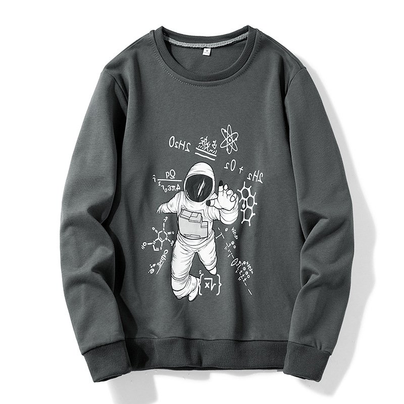 画像1: 26SS Unisex Astronaut print sweatshirt pullover  男女兼用 ユニセックス宇宙飛行士プリントロングスリーブトレーナー プルオーバー (1)