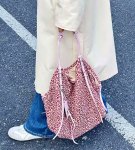 画像2: Pink Leopard Large Capacity Tote Shoulder Underarm Bag　ピンクレオパードヒョウ柄ラージキャパシティートートショルダーバッグ (2)