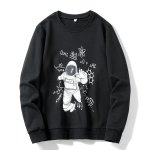 画像2: 26SS Unisex Astronaut print sweatshirt pullover  男女兼用 ユニセックス宇宙飛行士プリントロングスリーブトレーナー プルオーバー (2)